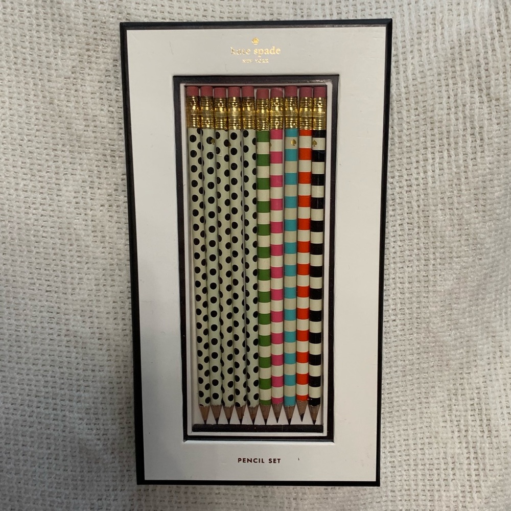 Set of 10 Pencils Sharpened - Kate Spade